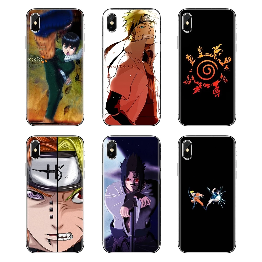For iPod Touch Apple iPhone 4 4S 5 5S SE 5C 6 6S 7 8 X XR XS Plus MAX Transparent Soft Cases Cover Anime Naruto Itachi Sharingan |