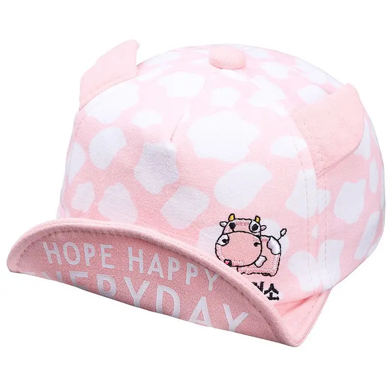 Детские бейсболки с принтом животных для мальчиков и девочек, кепки для детей ясельного возраста с регулируемой защитой от солнца, повседневные кепки N