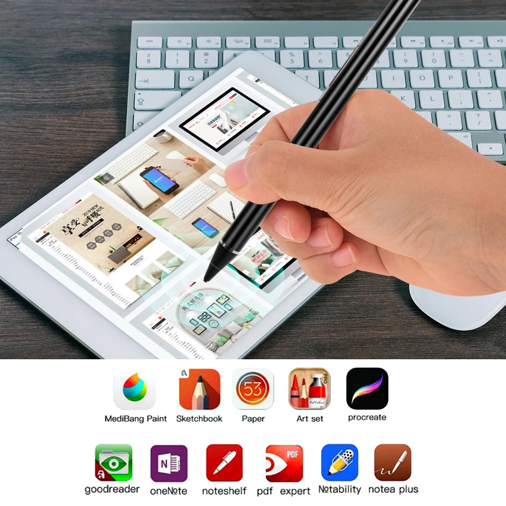 Активный Стилус для Apple iPad Pro 11 12,9 10,5 9,7 Смарт емкостный карандаш для iPhone huawei Xiaomi Tablet