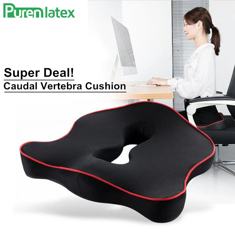 Purenlatex Car Seat Cushion Memory Foam Coccyx Orthopedic Chair Cushion  Relief Pain Sciatica For Office Home Ergonomic Protect