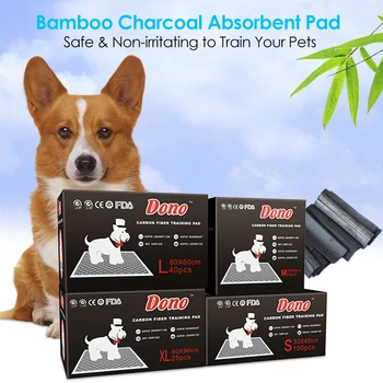 

50Pcs/100Pcs Cat Dog Urine Training Pad Disposable Diapers Bamboo Charcoal Absorbent Pad Nappy Pee Paper Deodorization