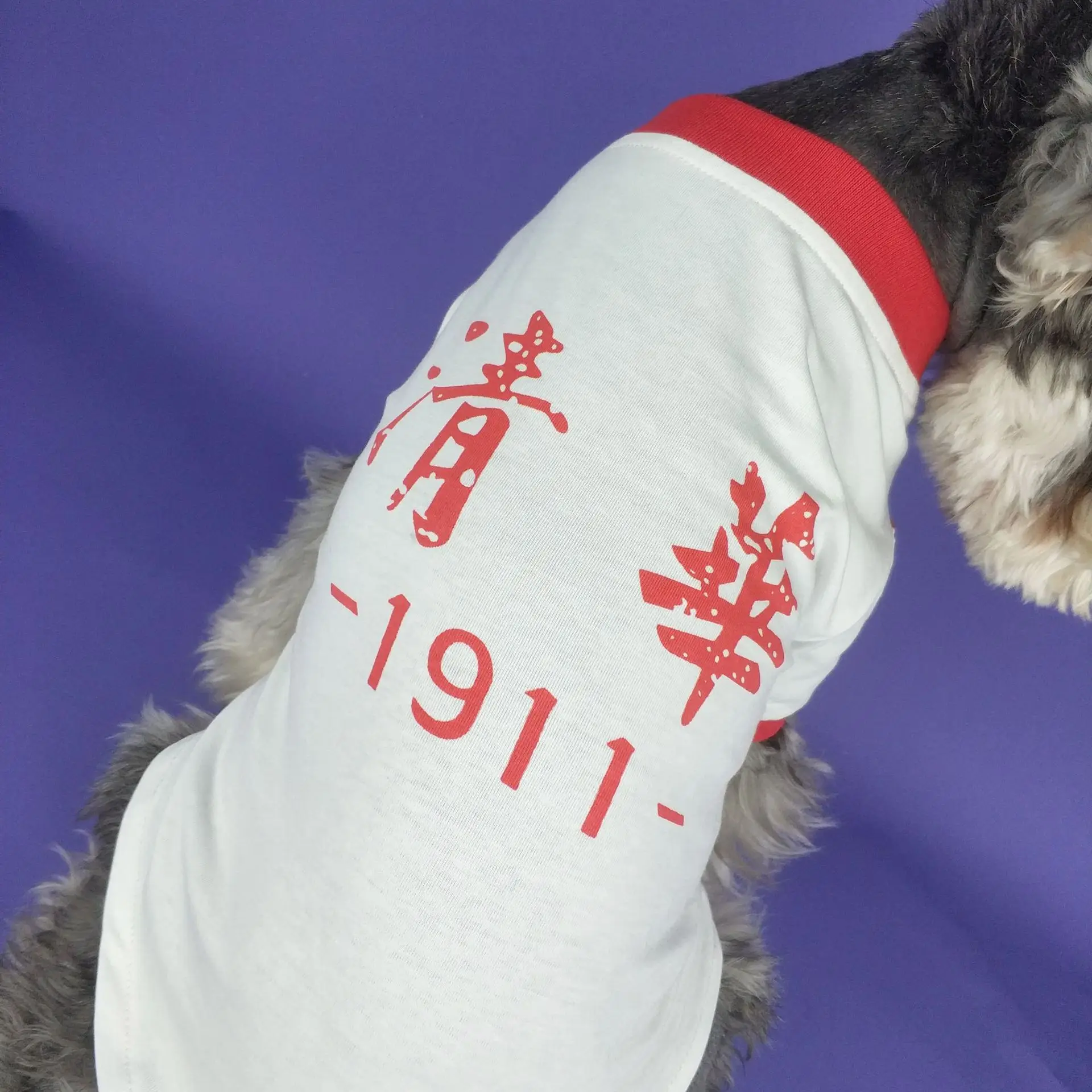 Одежда для собак Spoof Tsinghua Peking Университетская футболка Teddy Schnauzer Pug Cat летняя одежда чистая хлопчатобумажная одежда для домашних питомцев
