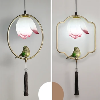 

Modern Room Bird Pendant Lamp Chinese Classical Hanging Light Balcony Aisle Corridors Lights Restaurant Parlor Study Hanglamp