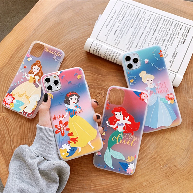 Cute Cartoon Snow White Princess Rapunzel Mermaid Princess Phone Case For iPhone 11 Pro Max XS 1 Cute Cartoon Snow White Princess Rapunzel Mermaid Princess Phone Case For iPhone 11 Pro Max XS 1