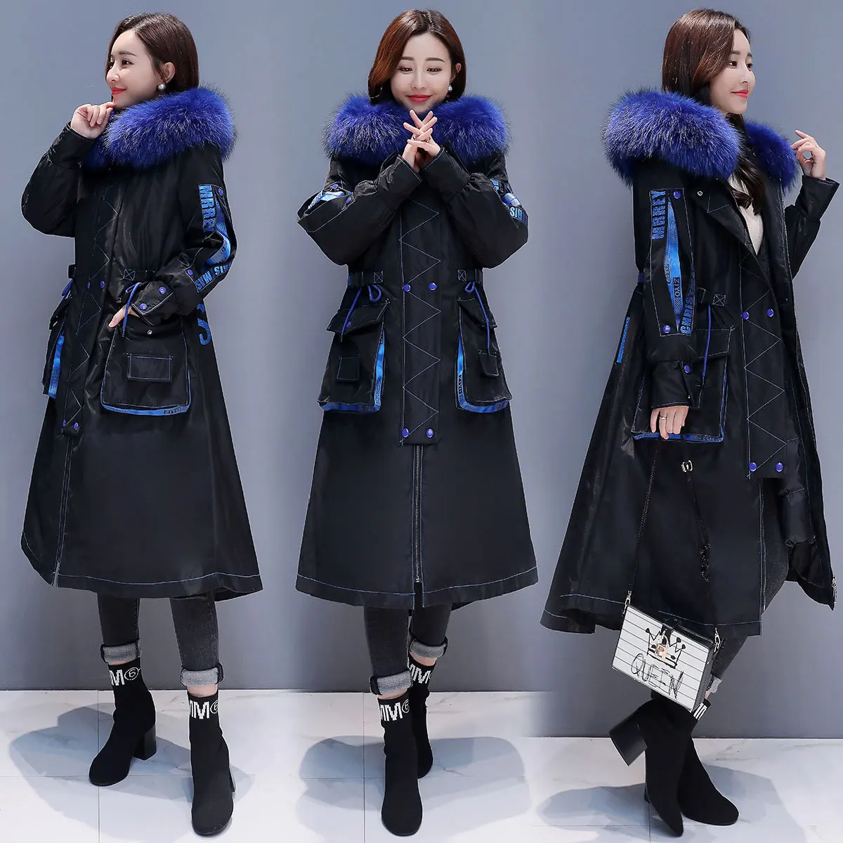 

Thick Cotton-padded Clothes Women's Mid-length Korean-style 2019 Winter New Style Dongdaemun Loose-Fit over-the-Knee Cotton Coat