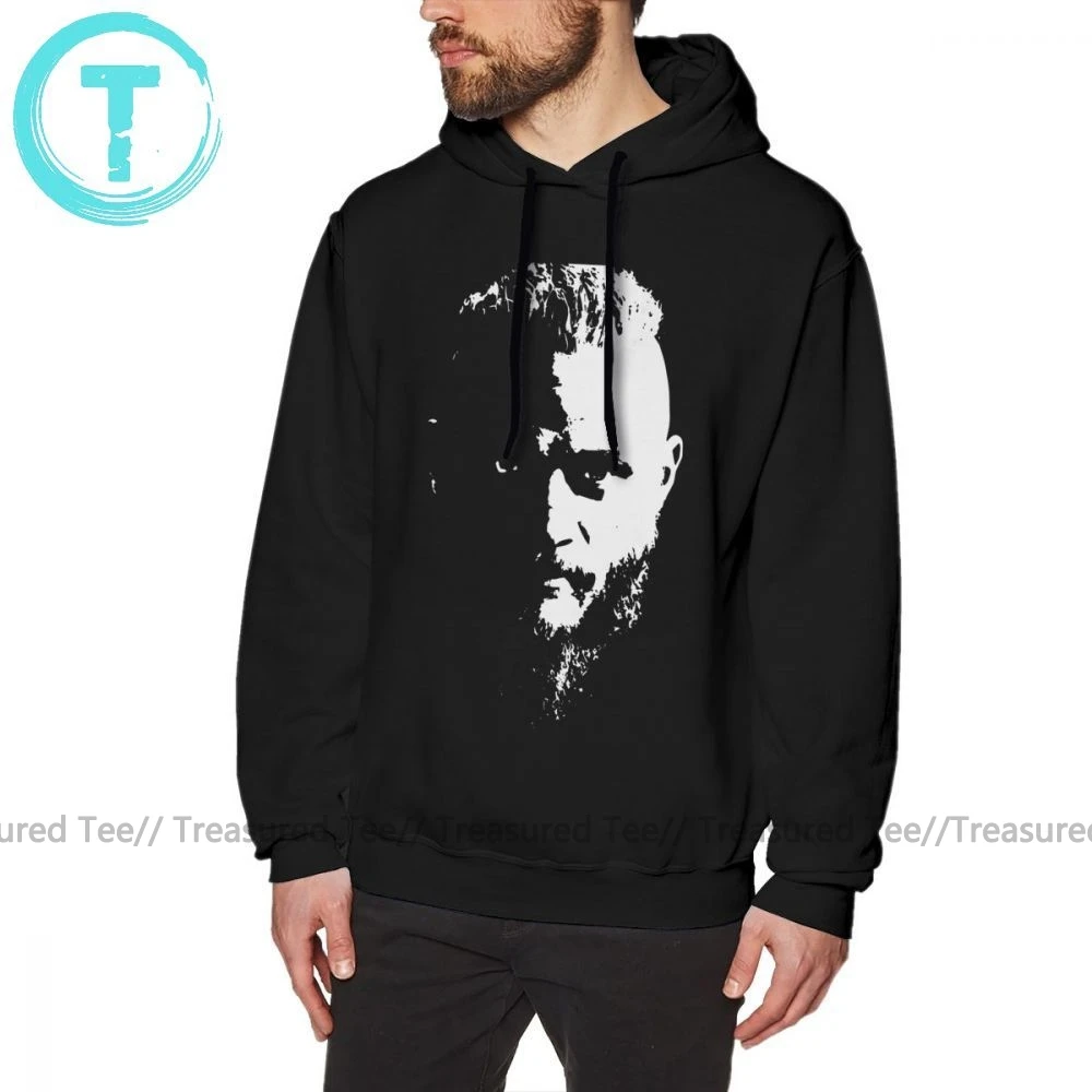 Ragnar Lothbrok Толстовка Vikings Хлопковый пуловер с длинным рукавом мужские белые