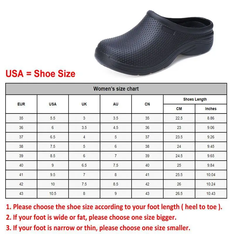 Atrego-zapatos de cocina antideslizantes para mujer, calzado de enfermería, médico, cómodo, ligero, informal - Imagen 3