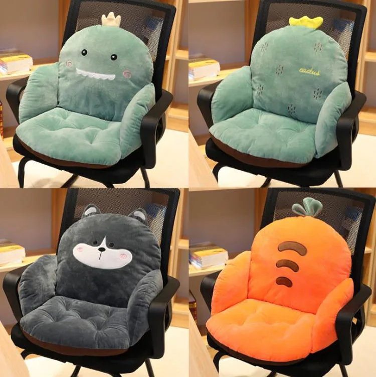 

Cartoon Chair Cushion Lumbar Back Support Thicken Seat Pad Pillow for Beach Home Office Seat Chair Buttocks Pad 