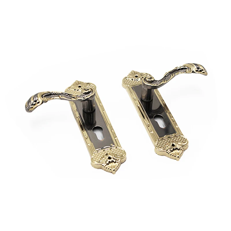 Vintage Mute Room Door Lock Interior Handle Lock European Style Interior Anti-theft Retro Safety Gate Lock Furniture Hardware