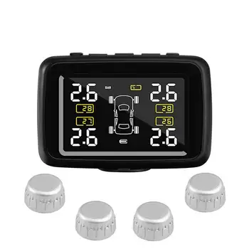 

NEW Tire Pressure Alarm 4PCS Sensor TPMS 8.0BAR Car Tire Pressure Monitoring 2020 Explosion Proof