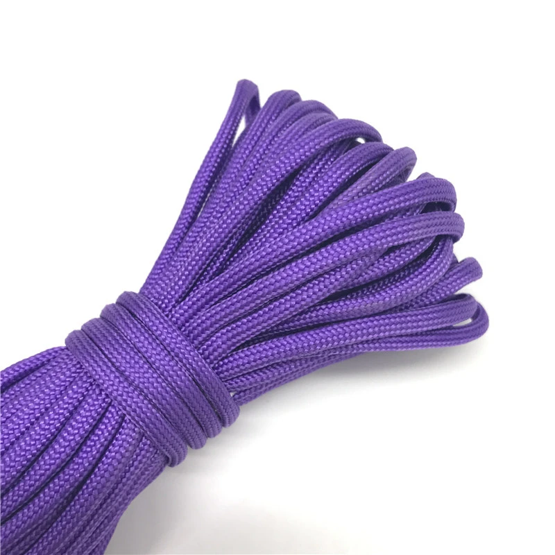10meters/Lot 6mm Solid Parachute Cord Lanyard Rope Mil Spec Type One Strand Climbing Camping Survival Equipment Paracord
