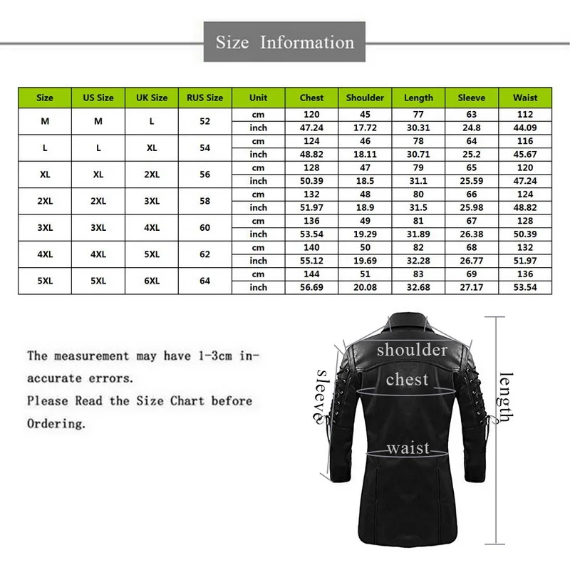 Стимпанк готический Мужчины искусственная кожа куртка Осенняя мода отложной воротник молнии мотоциклетные куртки мужское кожаное пальто 5XL