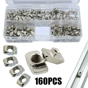 

160X M3 M4 M5 T Slot Nut Hammer Head Fasten for 2020 Aluminum Extrusion Profile