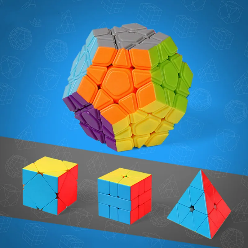 Moyu Mofangjiaoshi магический куб набор Пирамида Skew квадратный 1 Dodecahedron скорость кубик-головоломка Профессиональный 4 шт. игрушки