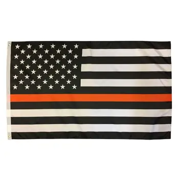 

Xiangying 3x5Fts Search Rescue Recovery SAR Emergency EMS Personnel Thin Orange Line american flag