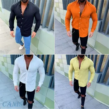 

UK Mens T-Shirt Long Sleeve Linen Shirt Casual Breathable Soft V Neck Tops