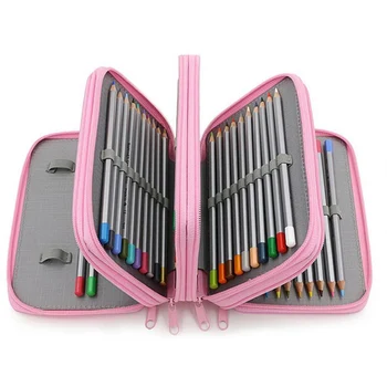

Sketch School Pencil Case 72 Holes Pencilcase Large Zipper Pen Bag Four Multi Layers Boy Girls Set Box Stationery Pouch