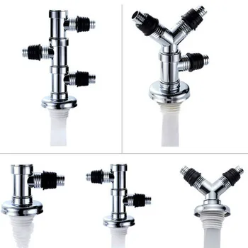 

Dedicated joint for washing machine three-headed excrete pipe dual-use elbow deodorant and overflow floor drain YHJ40102