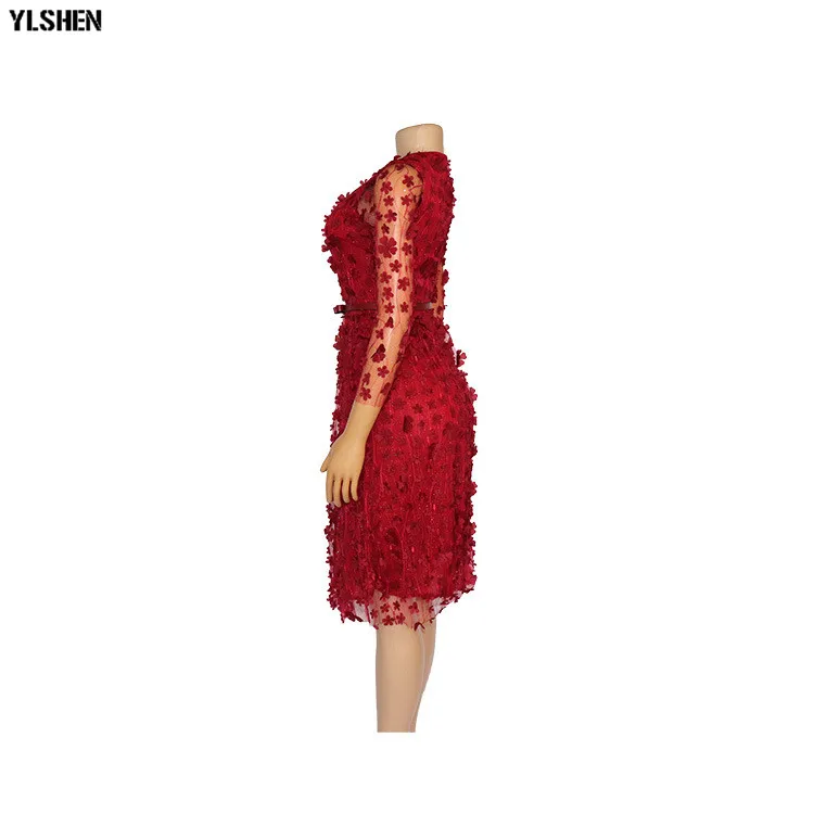 African Dresses for Women Dashiki 2019 New African Dress Africa Clothes Bazin Sexy Embroidered Glitter Robe Africain Grown 20