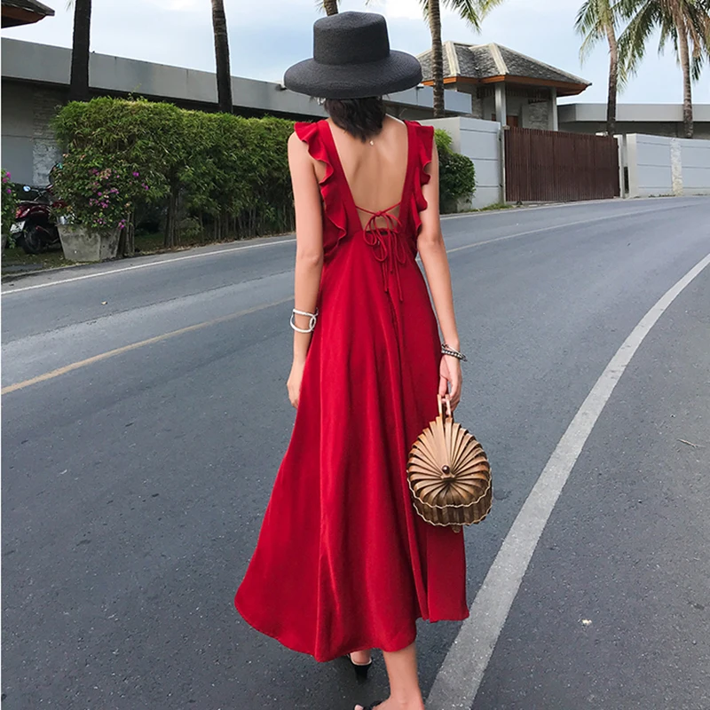 burgundy sun dresses