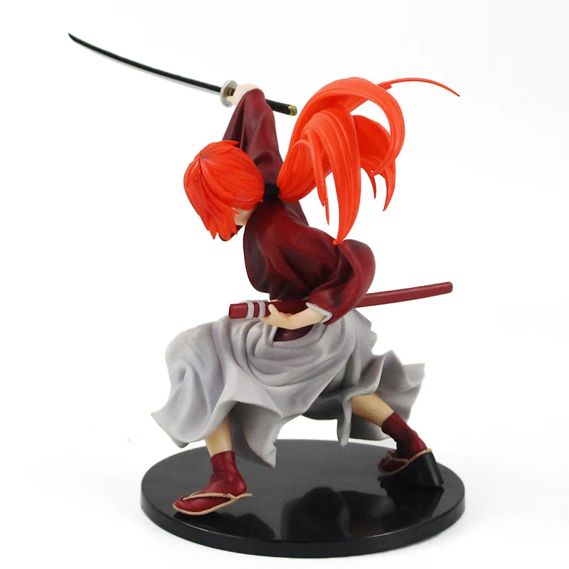 19 см Самурай X Rurouni Kenshin Himura Kenshin ПВХ фигурка игрушка Коллекционная модель игрушки подарки на день рождения