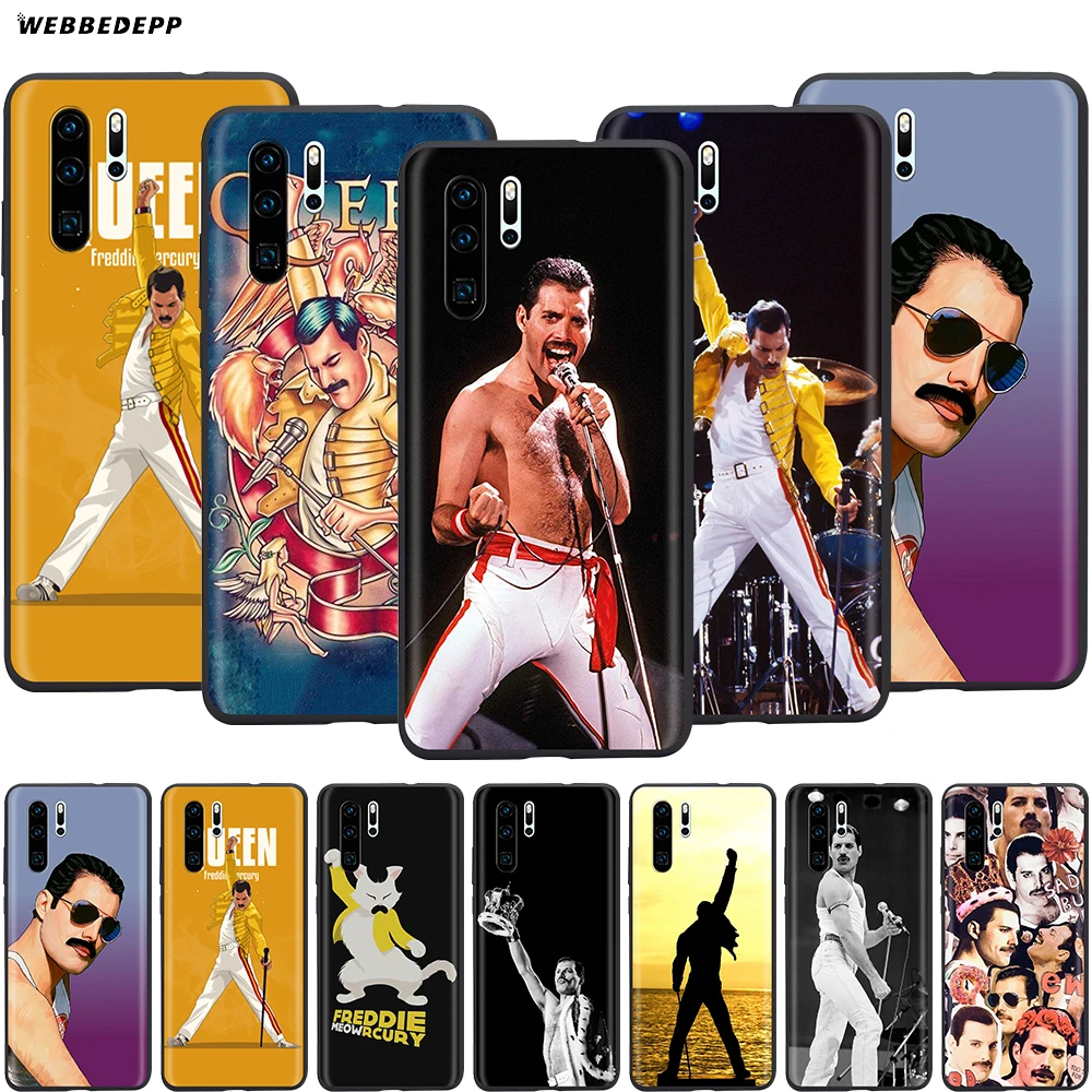 

Webbedepp Freddie Mercury Queen Case for Huawei P8 P9 P10 P20 P30 Lite Pro P Smart Z 2019 2019 Mini