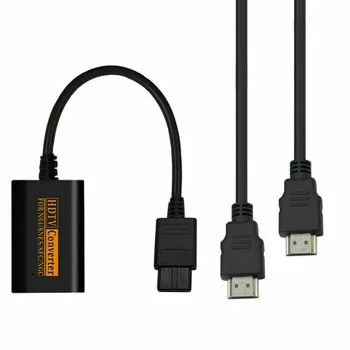 

HDMI adapter converter HD cable compatible with N64/SNES/NGC display mode (PAL/NTSC) Easy to hang, plug and play