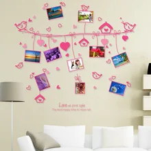 Поставка оптом сердце строп Рамка Настенные фотостикеры Съемный Спальня Свадебный дом AY9146/AM9047