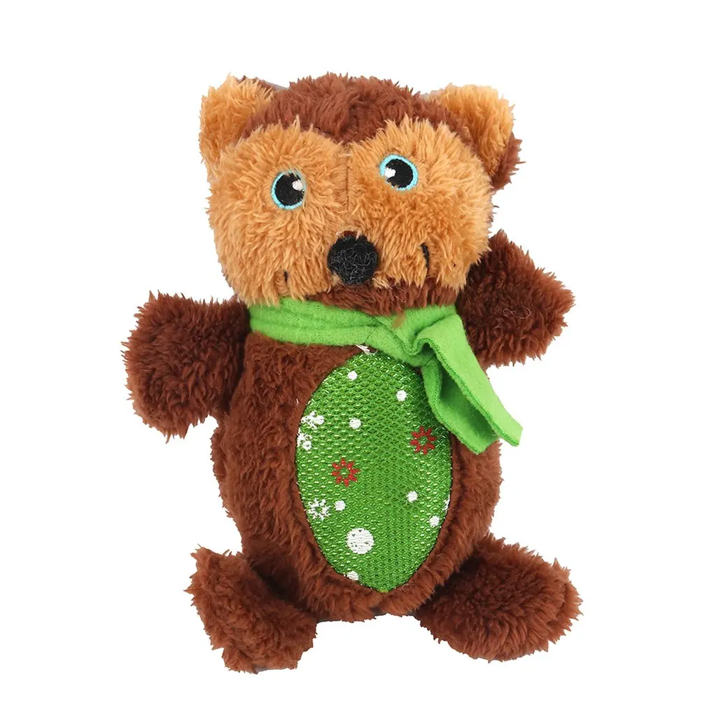 E Милый питомец плюшевая вокальная игрушка Плюшевая Кукла Рождественская серия молярный укус Милая игрушечная мультяшная собака рождественские игрушки в виде домашних животных - Цвет: E