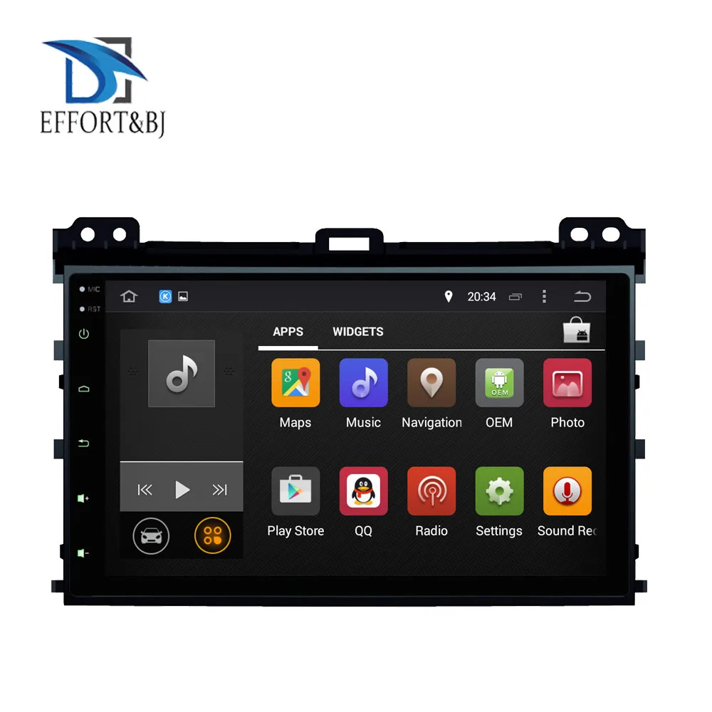 1024*600 Octa Core Android 9 0 автомобильный GPS плеер для TOYOTA PRADO 2002 2009 автомобильное радио