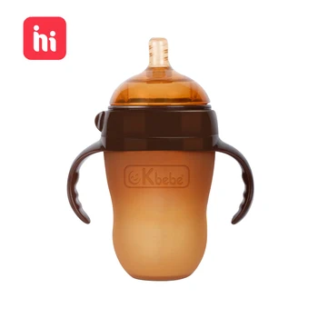 

Nano Silver Baby Silicone Bottle Soft Newborn Baby Imitation Breast Milk Weaning Weaning Artifact Ppsu Resistant To Falling