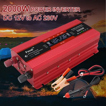 

Inversor12 v 220v Solar Inverter 2000W Power Inverter EU Universal For Christmas Light Car Inverter Conversor 12v a 220v Car ac