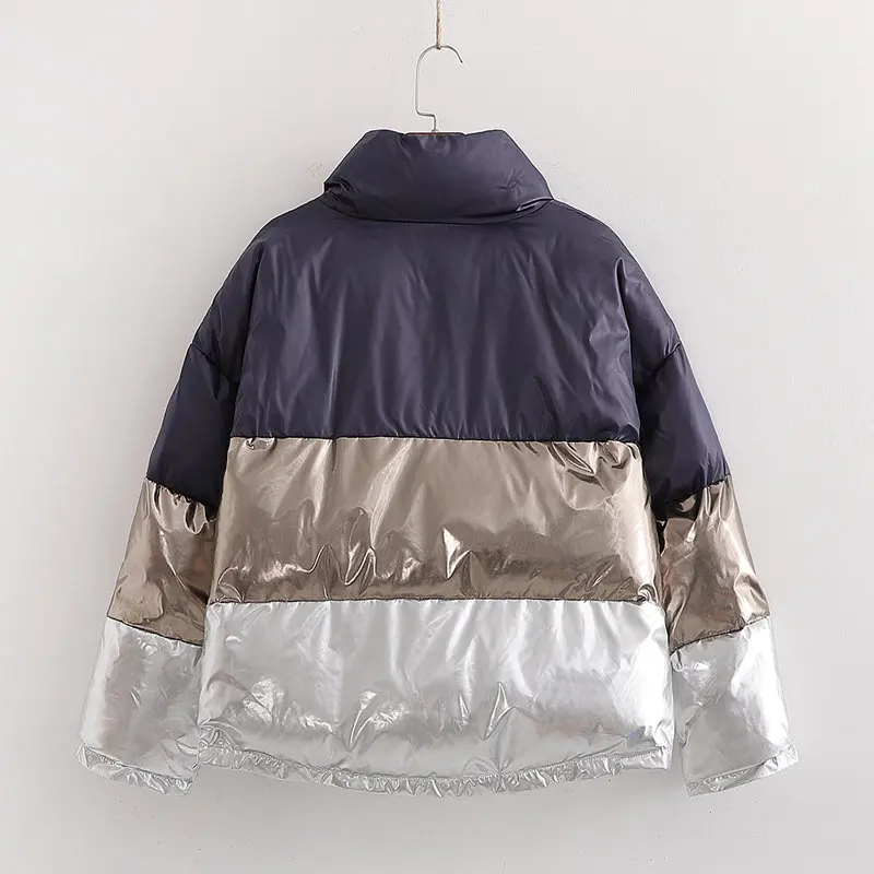Linjiashop, зимняя Двусторонняя парка с капюшоном, женская новая модная однотонная плотная Женская хлопковая куртка на молнии, Женская стильная vestidos