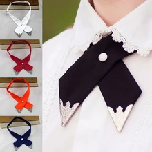 Крестообразные галстуки-бабочки для мужчин и женщин, одноцветные деловые повседневные крестообразные Галстуки, официальные мужские свадебные галстуки-бабочки с металлическим воротником