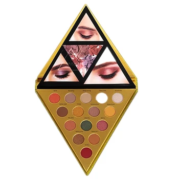 

30 Color Golden Triangle Earth Color Matte Pearlescent Eyeshadow Palette Multicolor Waterproof
