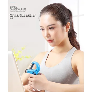 

5-60Kg Gym Fitness Hand Grip Adjustable Extended Handle Finger Rehabilitation Training Fitness Hand Gripper Trainer