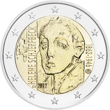 

Real Original Coins True Euro Collection Commemorative Coin Unc Finland 2012 Female Painter Helen Shabak 150th Birthday 2 Euros
