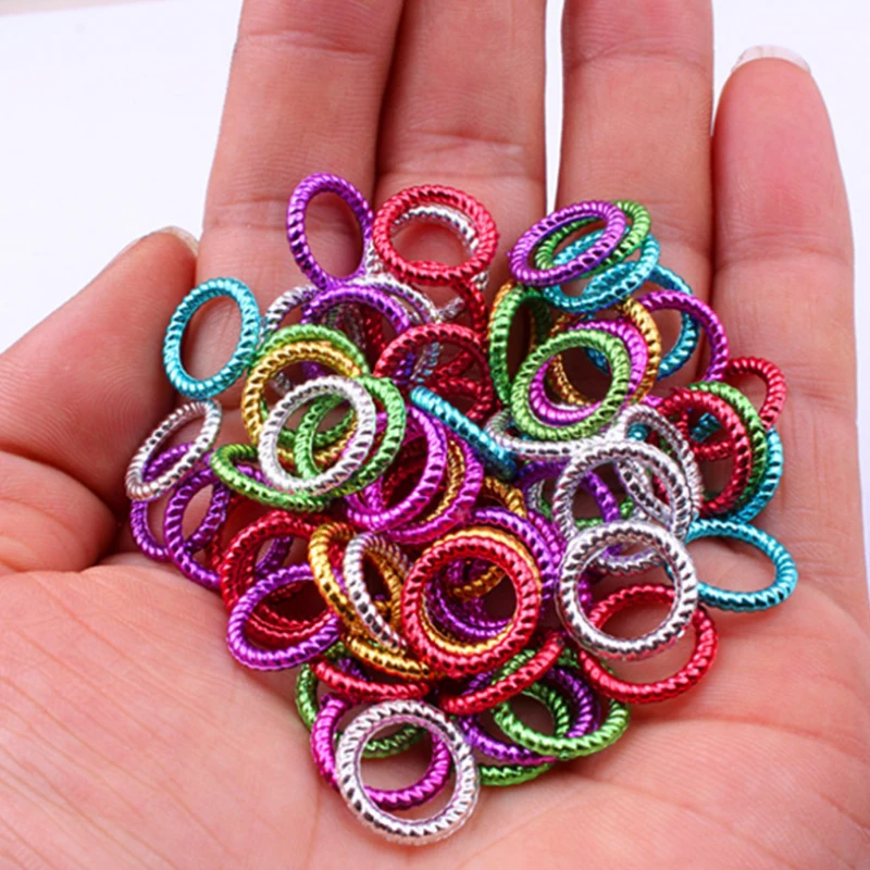 5/50/100PCS African Hair Braid Dreadlock Beads Cuffs Clips Braid Spiral Braid Hair Extension For Accessories Hair Ring Mixing ring palette concealer mixing tray eyeshadow stainless steel portable manicures