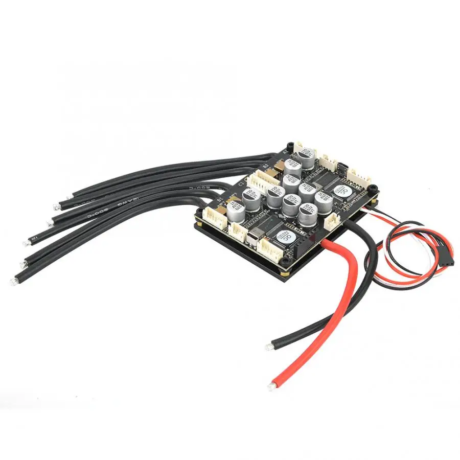 6-слойные PCB HGLRC-Flipsky двойной FSESC4.2 ESC Алюминий радиатора, украшенное мозаикой из драгоценных камней, 12 шт. Аутентичные МОП-транзисторы для RC автомобиль/почтовой службой E-велосипед/E-скутер способный преодолевать Броды