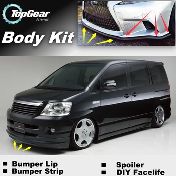 

For TOYOTA Noah Voxy Nav1 Bumper Lip / Top Gear Shop Front Spoiler For Car Tuning / TOPGEAR Body Kit + Strip Skirt