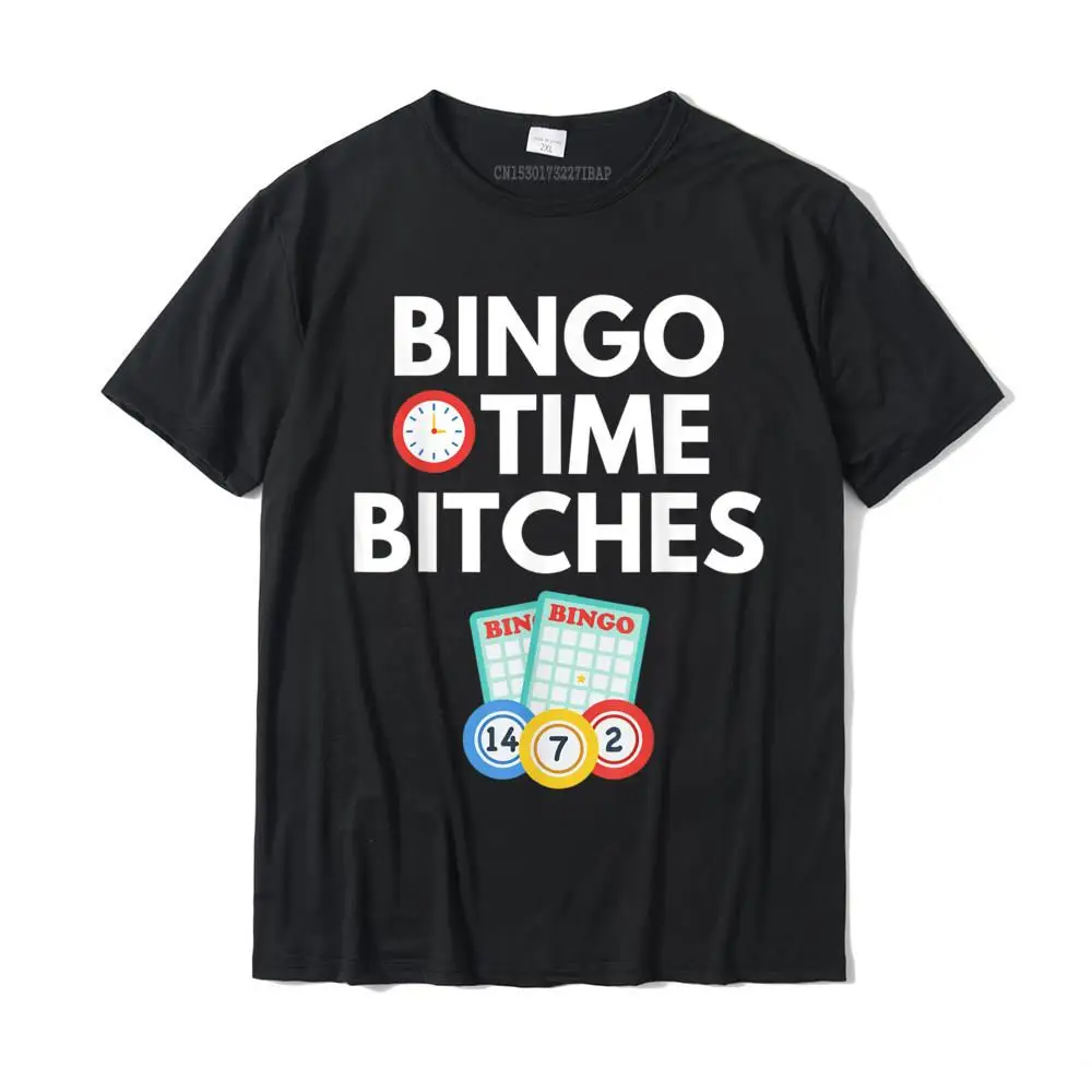 Tops & Tees Normal Tops Shirts ostern Day Special Custom Short Sleeve All Cotton Round Neck Men Top T-shirts Custom Bingo Time Bitches Funny Bingo Player Game Lover Gift Humor T-Shirt__MZ23158 black