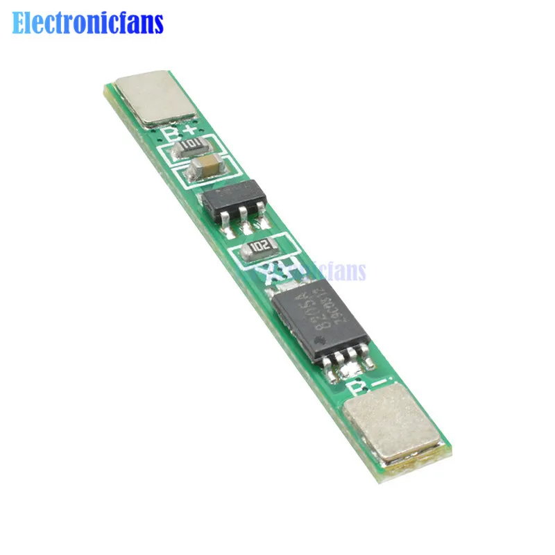 10 шт. 1S 3 7 V 2.5A литиевая батарея Защитная плата BMS PCM PCB полимерный разрядный литий