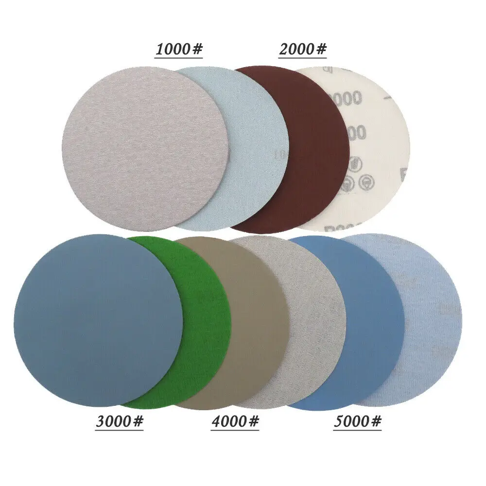 Sanding Discs 5Inch Wood Metal Polishing 25pcs Hook Loop Sandpaper 1000-5000# for Wet/Dry Sanding Grinder Polishing