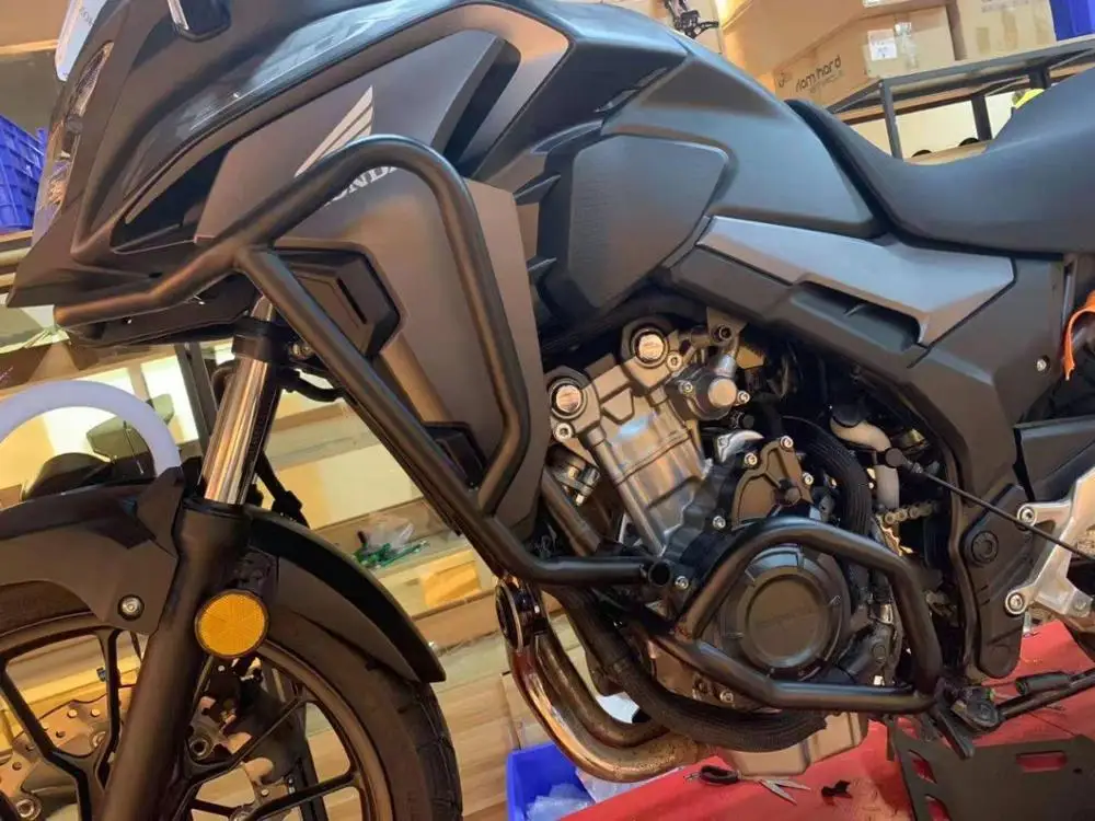 Artudatech защита двигателя мотоцикла верхняя+ нижняя Крушение Бар для Honda CB 500X2019 черный протектор части