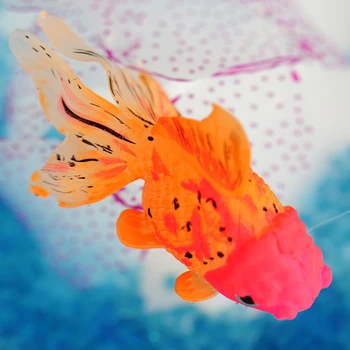

L Size Decor Cute Goldfish Aquarium Decoration Artificial Glowing Effect Glow in the dark Fish Tank Ornament Hot Sale