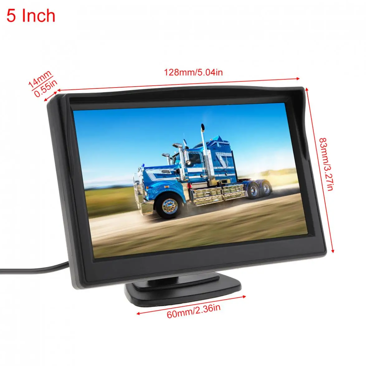 5 дюймов цифровая беспроводная резервная камера заднего вида система HD lcd TFT монитор заднего вида для автомобиля+ 18IR светодиодный камера ночного видения