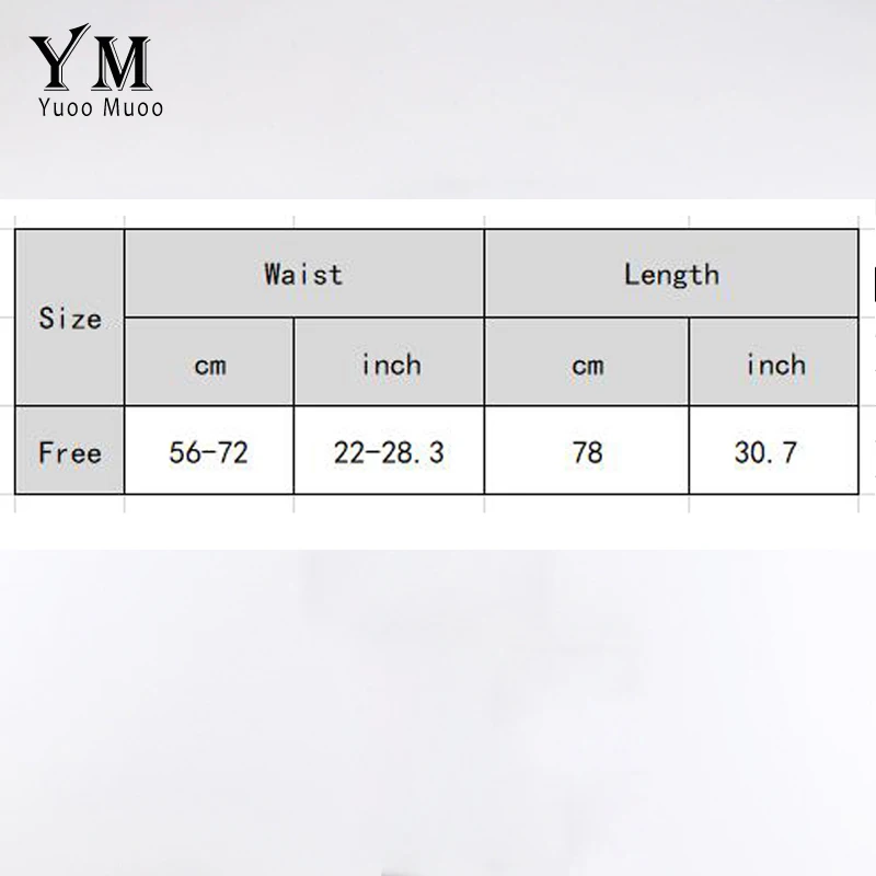 Юбка YuooMuoo трапециевидная с высокой талией и принтом 2020 европейская женская