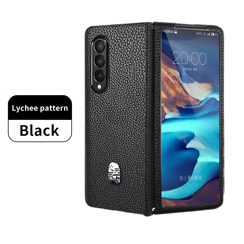 cute phone cases for samsung  Leather Protection Cover For Samsung GalaxyZ Fold2 Case Sumsung ZFold3 5G Leather Case Folding Screen Anti-drop Shockproof Coque samsung cute phone cover Cases For Samsung