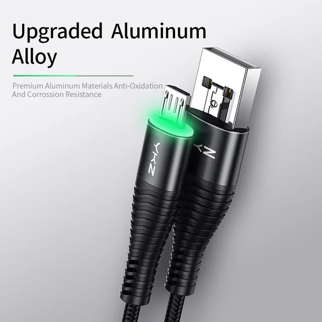 Micro USB Charging Cable with LED Lighting Cell Phones & Accessories