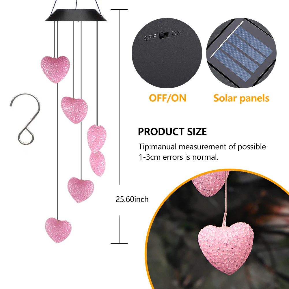 solar garden lanterns LED Solar Power Wind Chime for home decoration and gifts Waterproof  Christmas Windbell Light garden balcony outdoor Xmas Decor solar wall lights